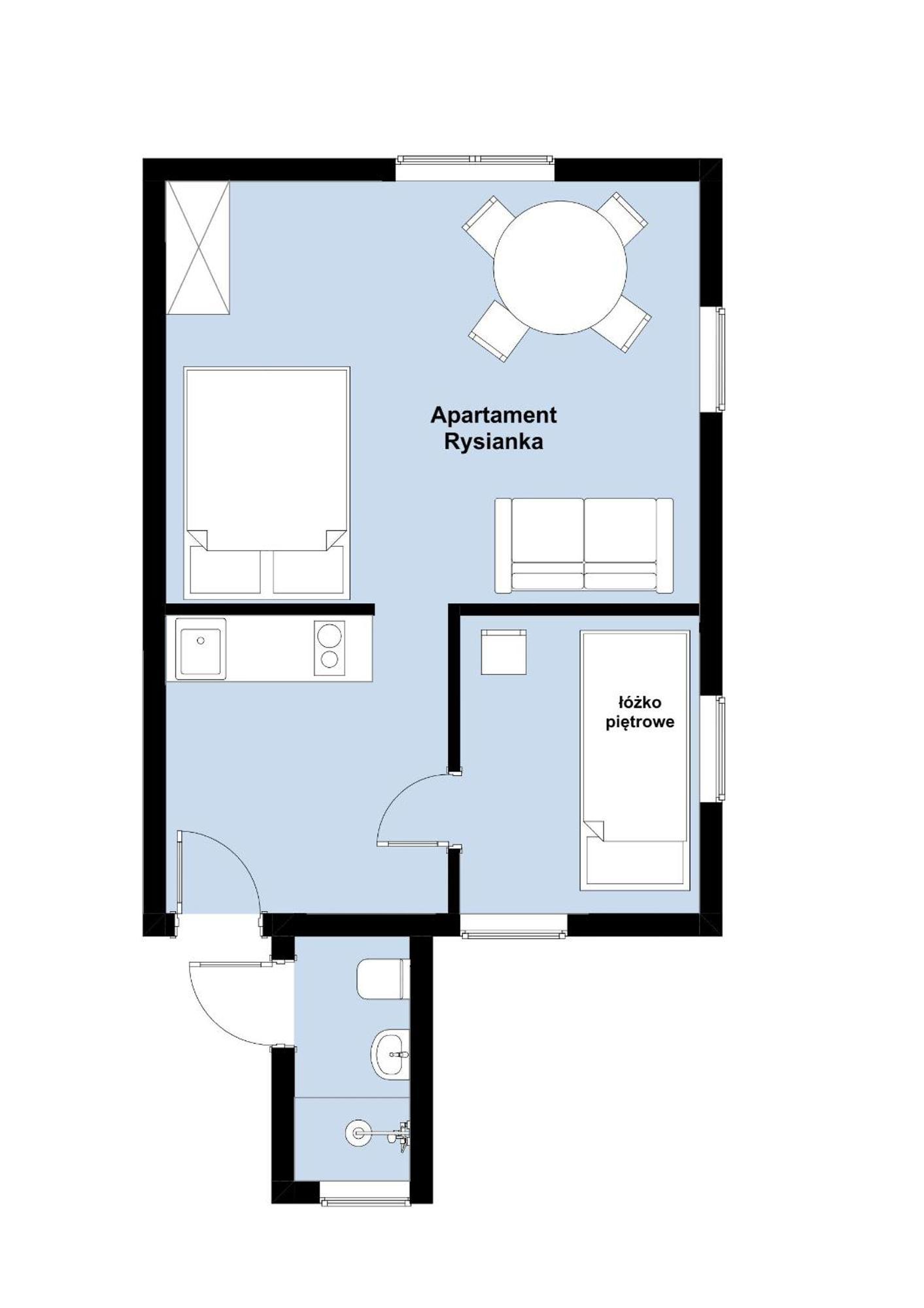 W Deski Dom Apartamenty Krzyżowa 外观 照片
